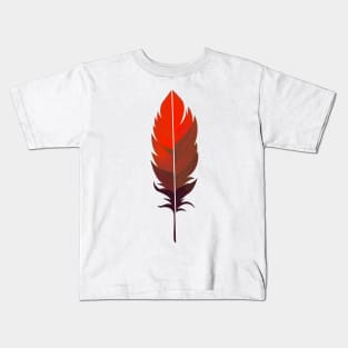 Colorful feather Kids T-Shirt